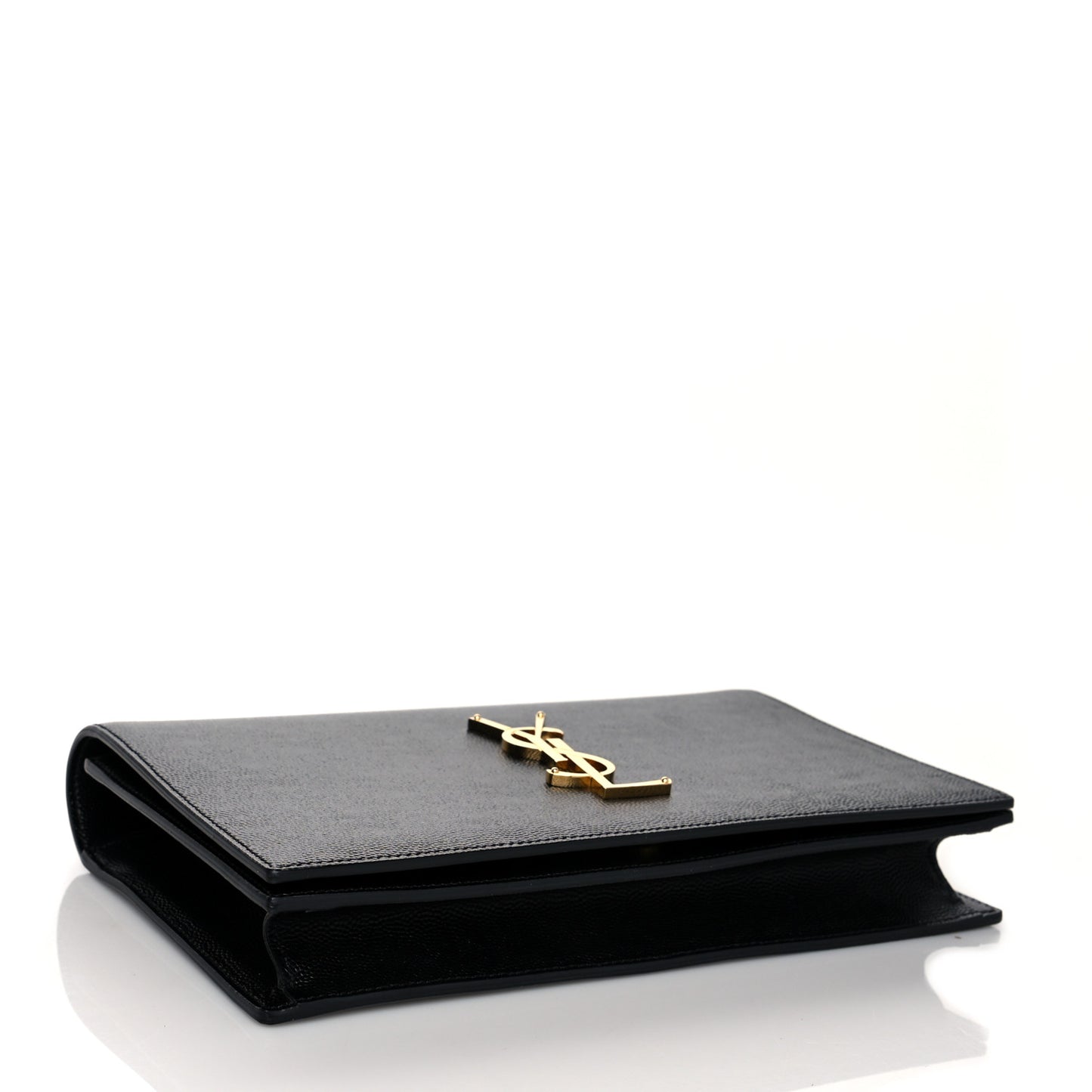 Grain De Poudre Classic Monogram Kate Clutch Black