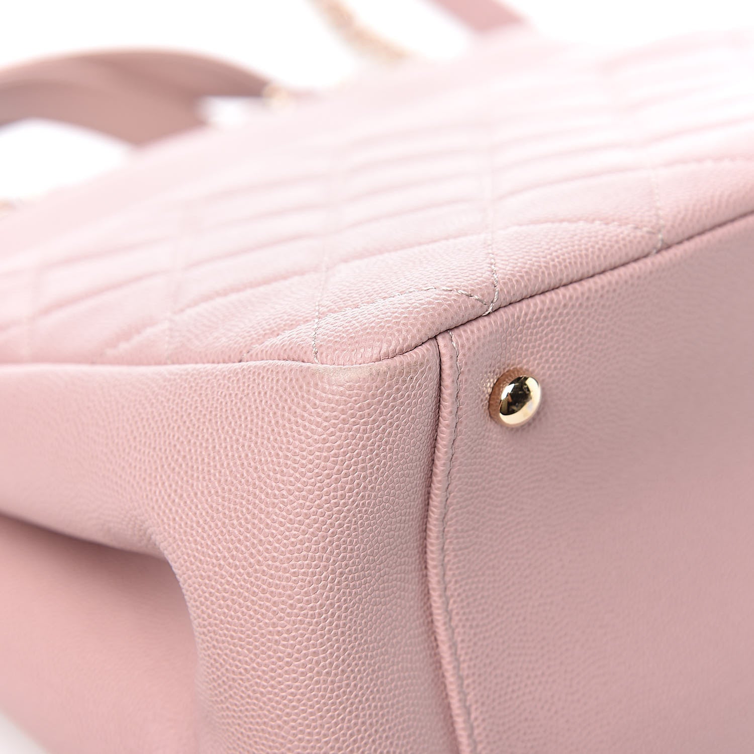 Chanel Caviar Quilted Small Business Affinity Shopping Bag Light Pink 10 of 12