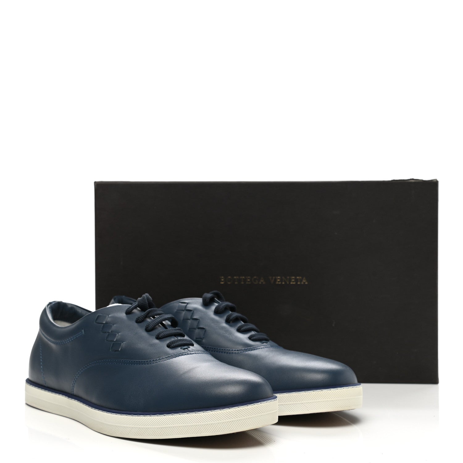 Bottega Veneta Nappa Intrecciato Speedster Sneakers 43.5 Denim 9 of 9