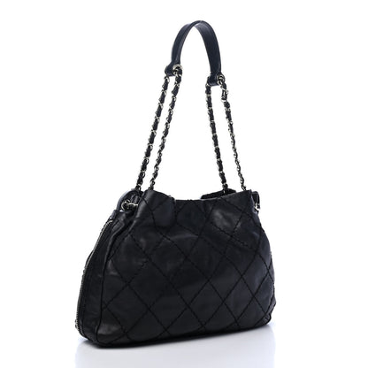 Chanel Lambskin Expandable Tote Black 2 of 4