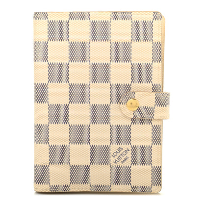 Louis Vuitton Damier Azur Small Ring Agenda Cover 1 of 8