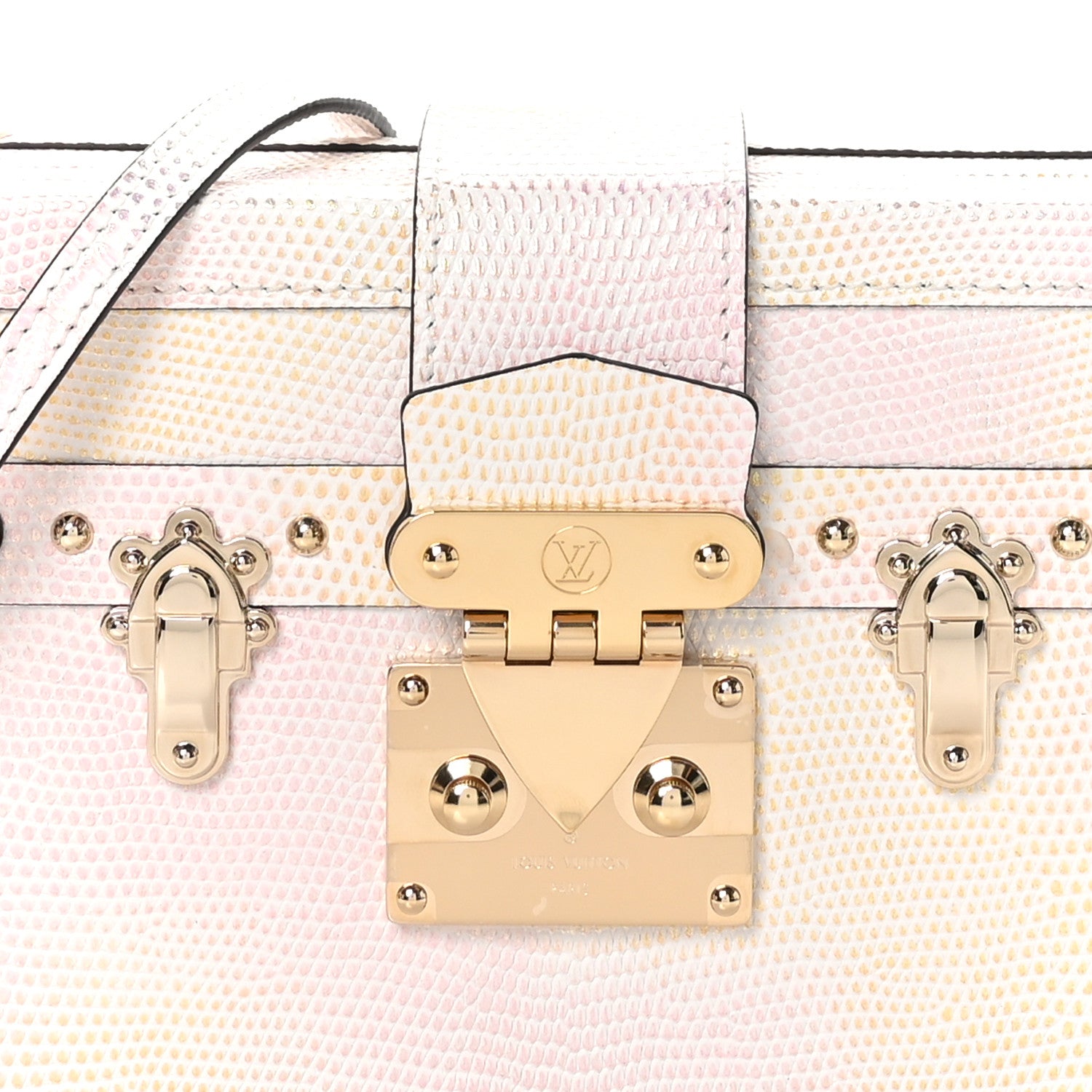Louis Vuitton Lizard Petite Malle Pastel Mirage 6 of 11