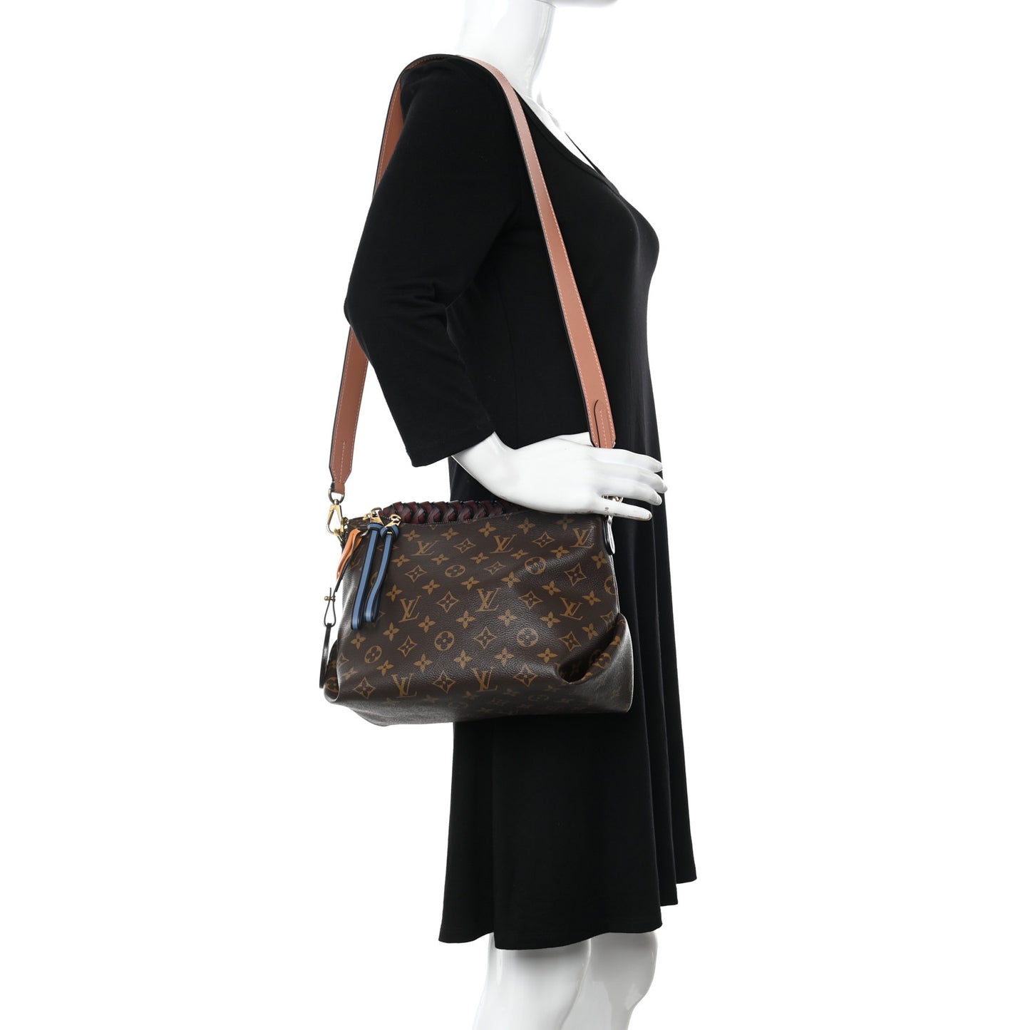 Monogram Beaubourg Hobo Mini Bordeaux Red Peach Safran