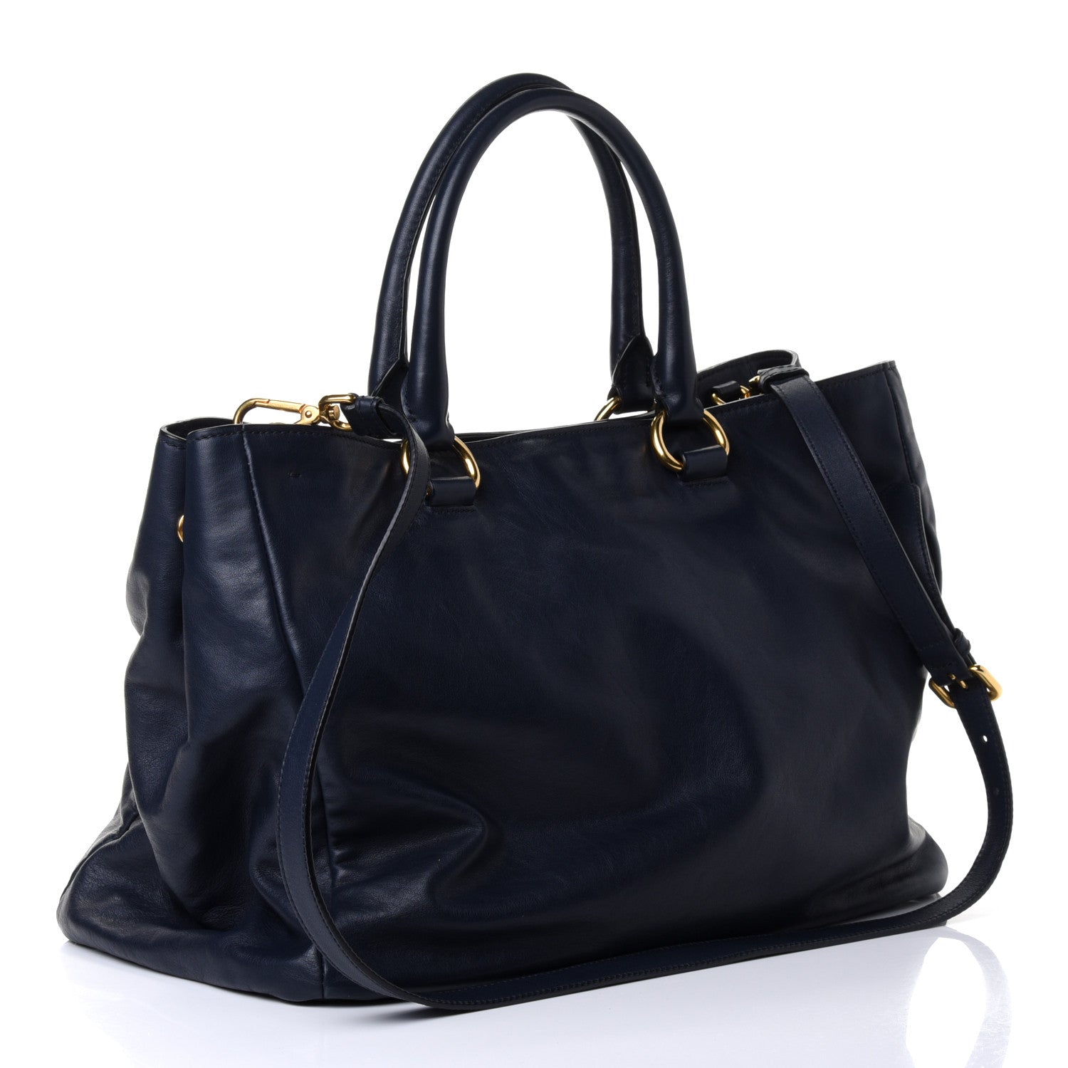 Prada Soft Calfskin Tote Baltico 2 of 4