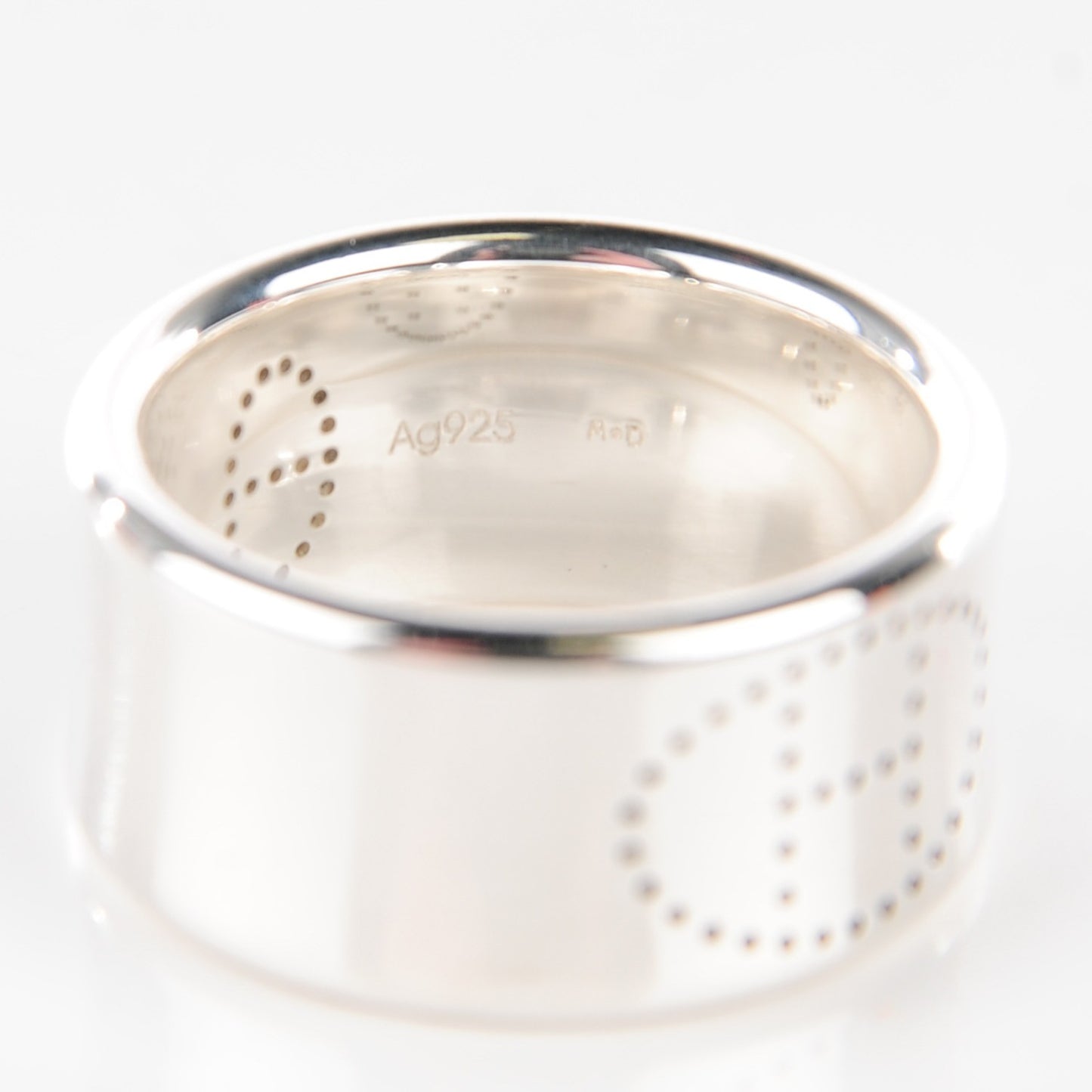 Sterling Silver GM Eclipse Ruban Ring 59 8.75