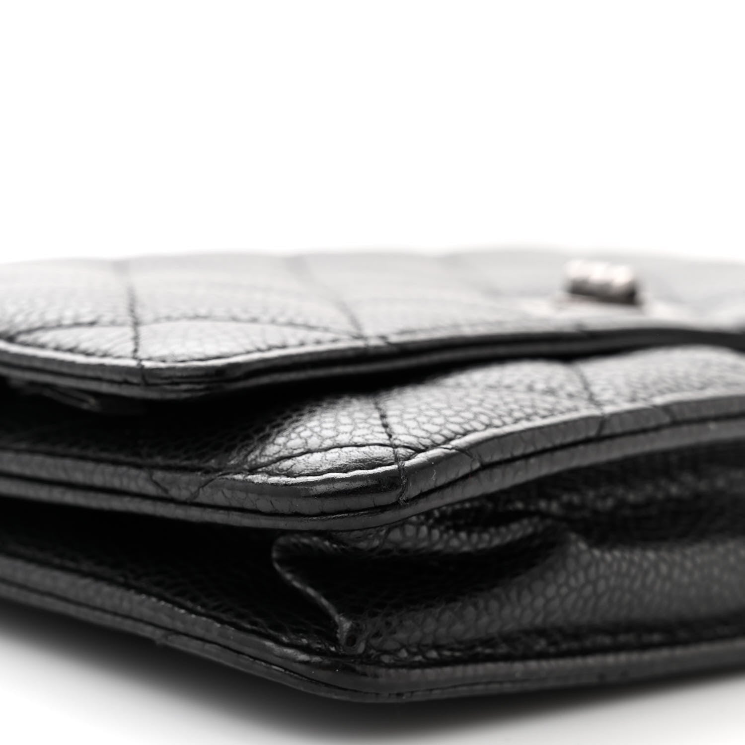 Chanel Caviar Quilted Reissue Wallet On Chain WOC Black 10 of 12