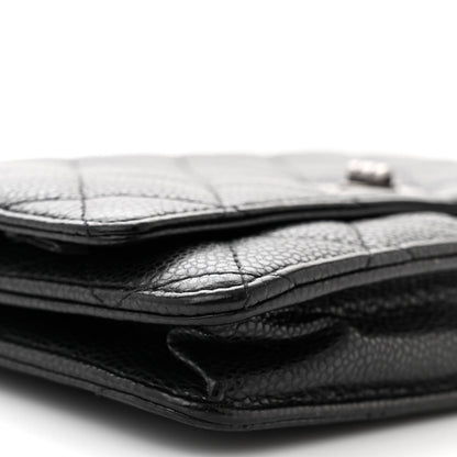 Chanel Caviar Quilted Reissue Wallet On Chain WOC Black 10 of 12