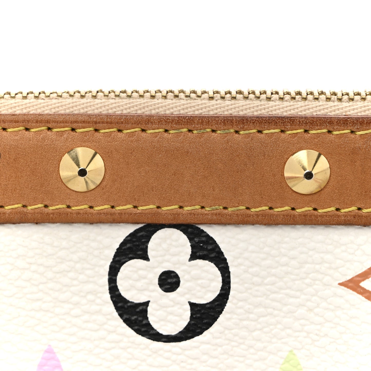 Monogram Multicolor Pochette Accessories White
