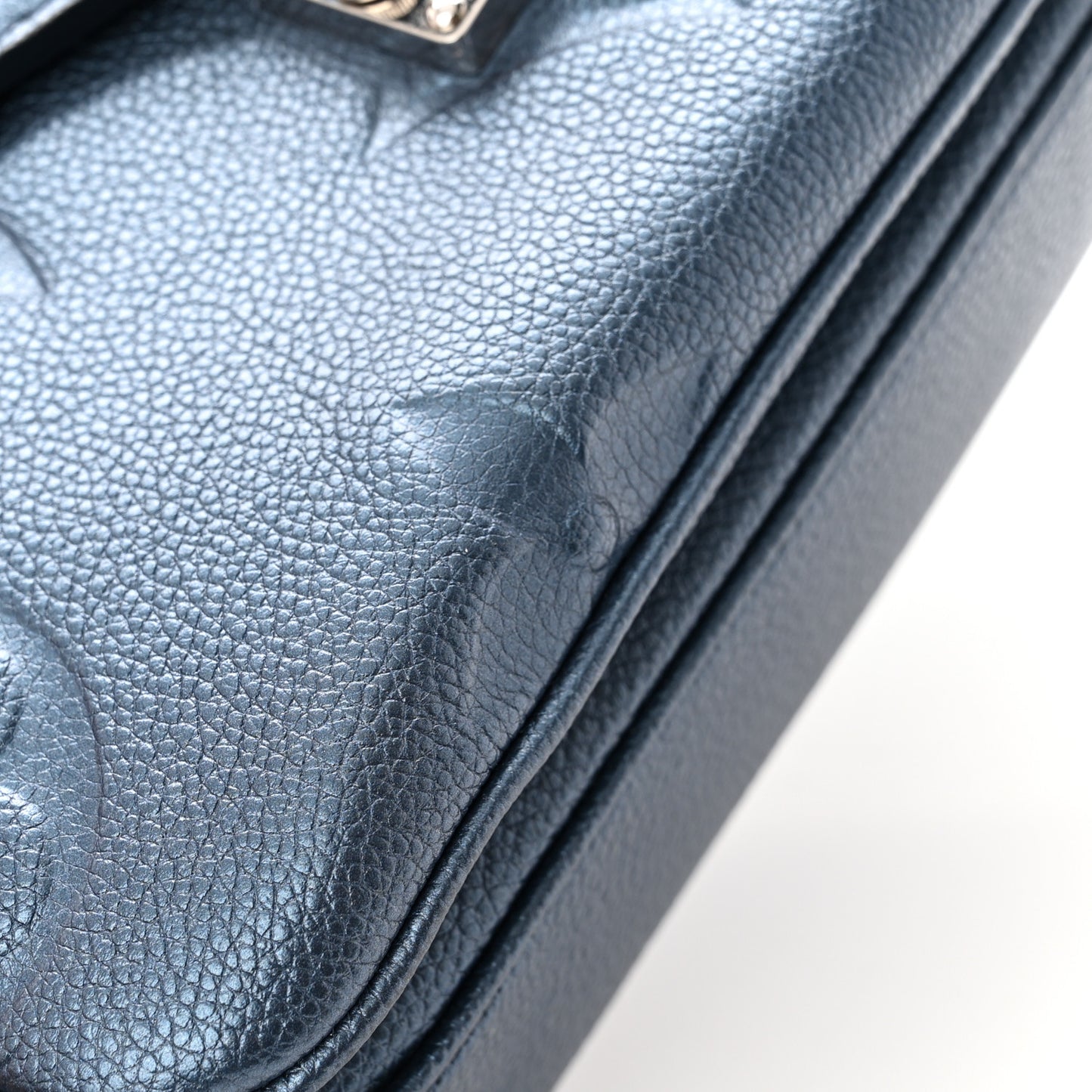 Metallic Empreinte Monogram Giant Pochette Metis Navy Nacre