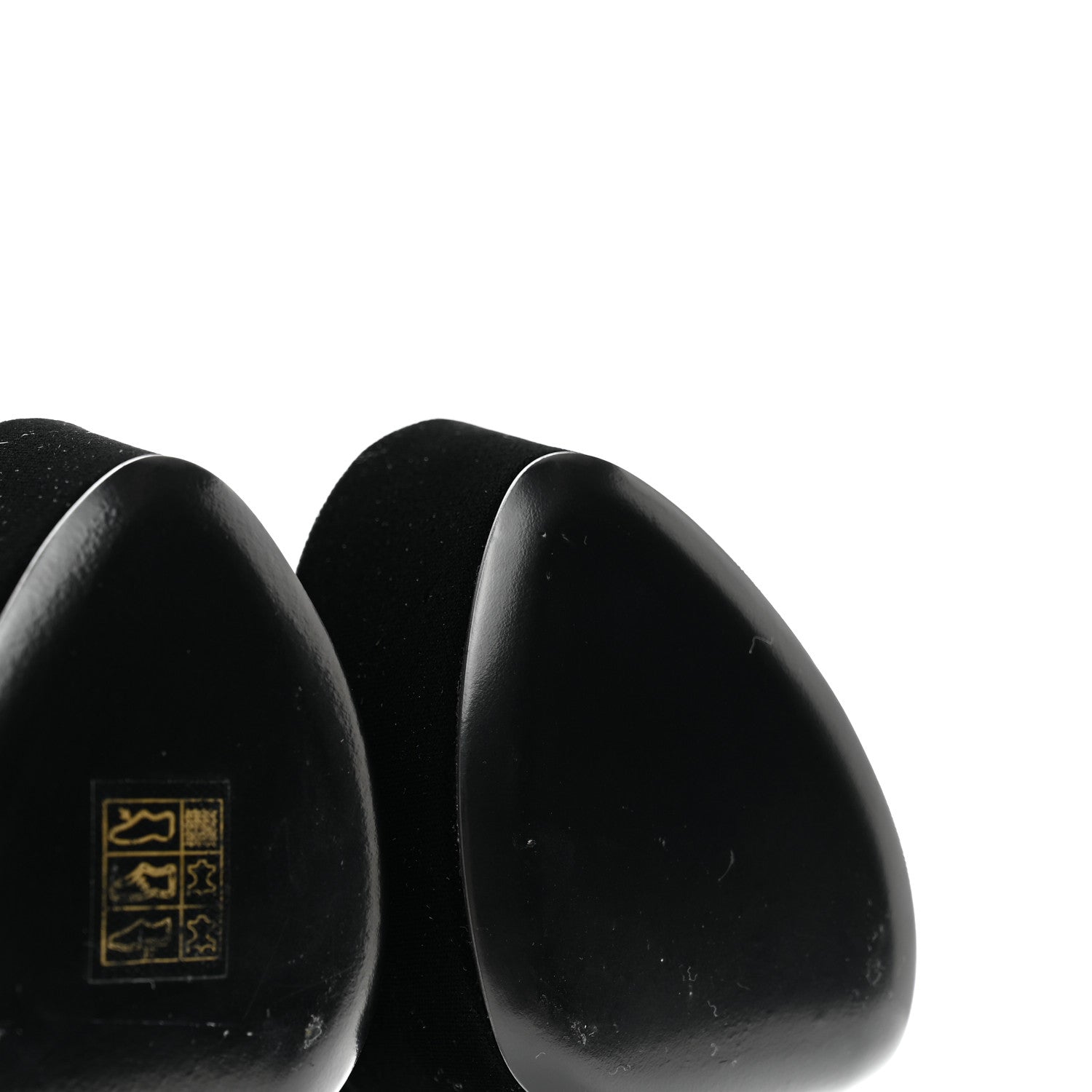 Saint Laurent Velvet Jodie Platform Sandals 36 Black 10 of 14