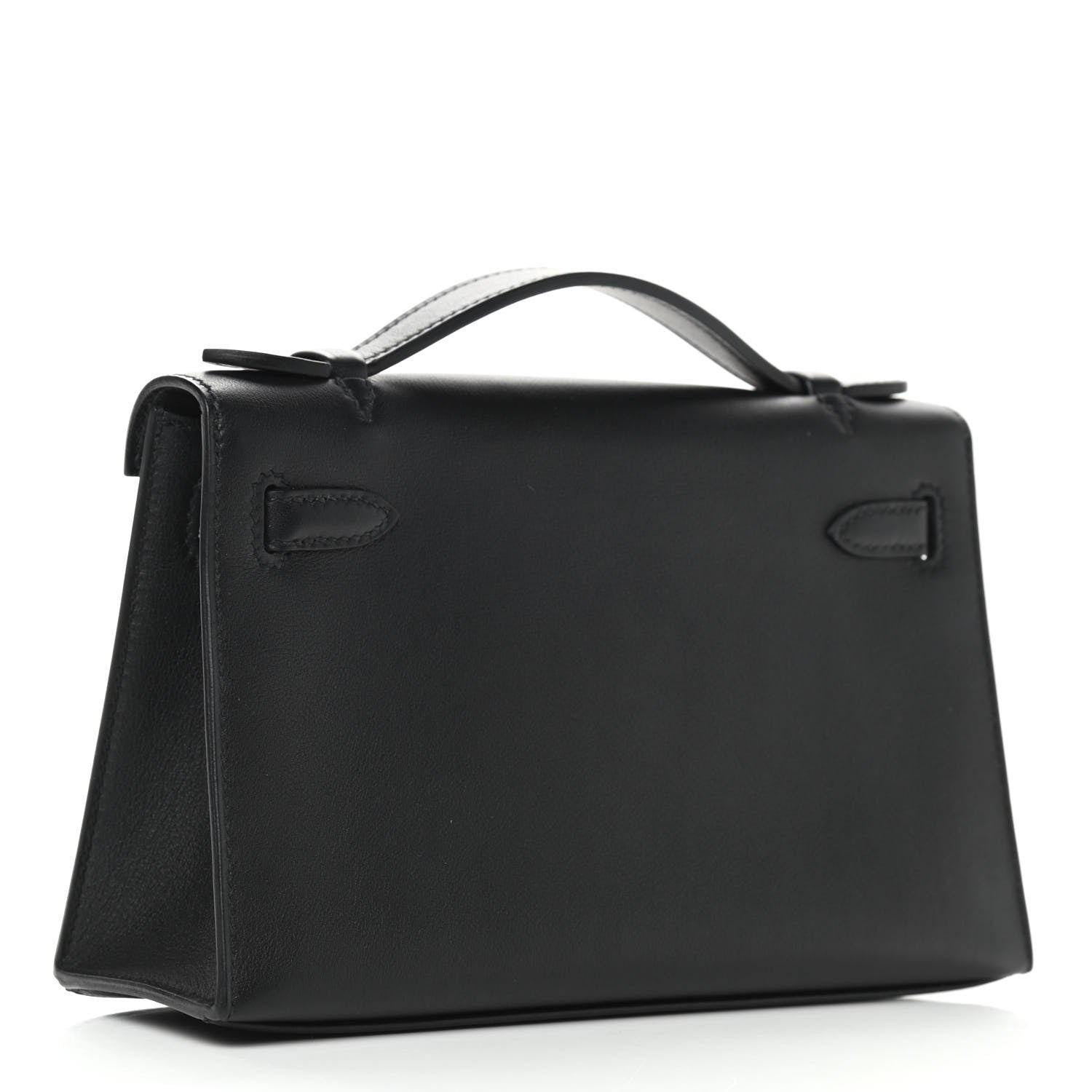 Hermes Swift Kelly Pochette Clutch Black 3 of 9
