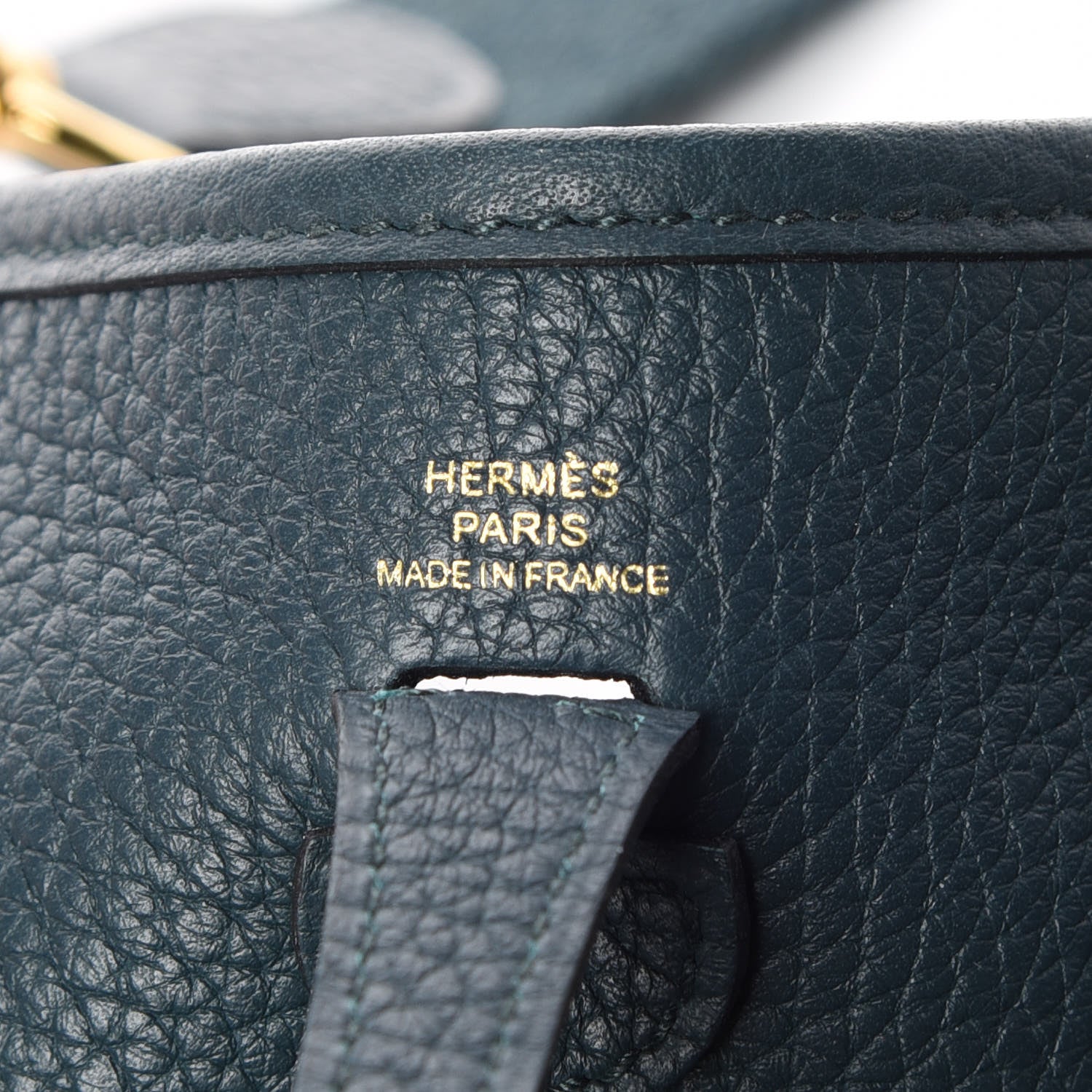 Hermes Taurillon Clemence Evelyne TPM Vert Cypress 8 of 10