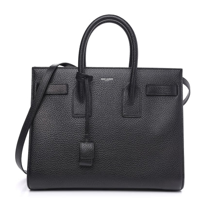 Saint Laurent Grained Calfskin Small Sac De Jour Black 1 of 11