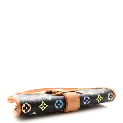Louis Vuitton Monogram Multicolor Shirley Black 4 of 9