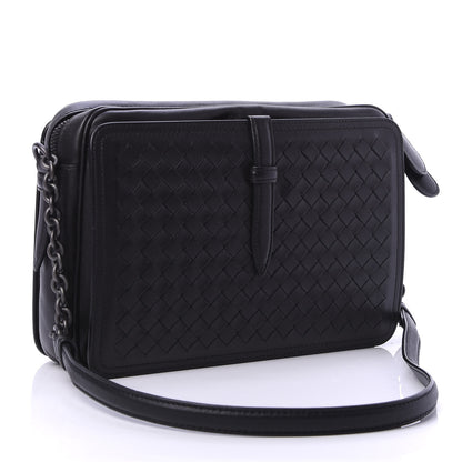 Bottega Veneta Nappa Intrecciato Medium Camera Shoulder Bag Black 4 of 10