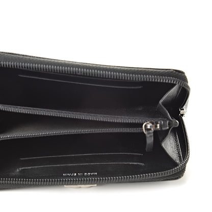 Chanel Caviar Quilted Small Boy Zip Around Wallet Black 5 of 8