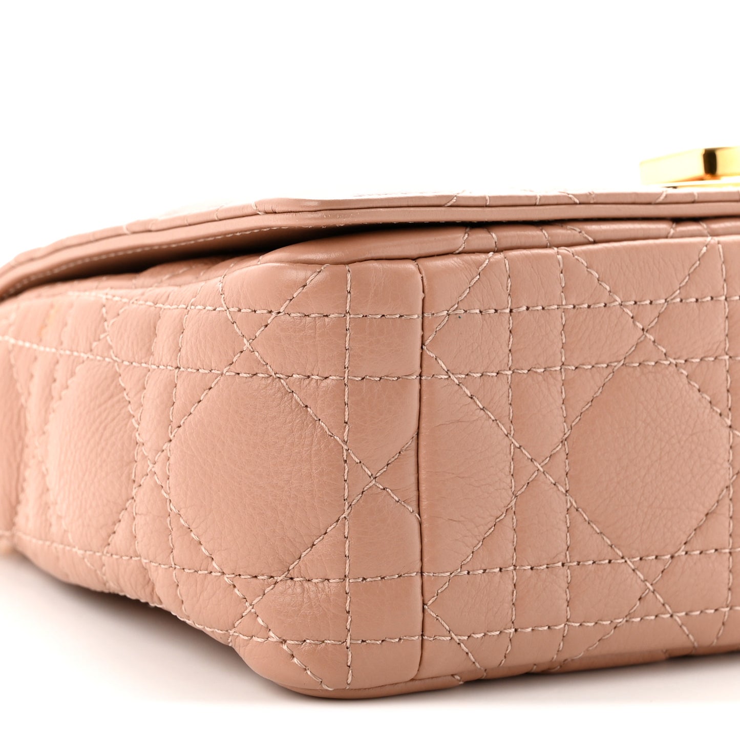 Calfskin Cannage Small Caro Bag  Rose De Vents