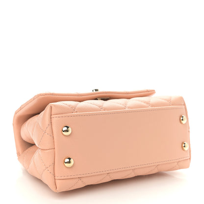 Chanel Caviar Quilted Extra Mini Coco Handle Flap Light Pink 3 of 10