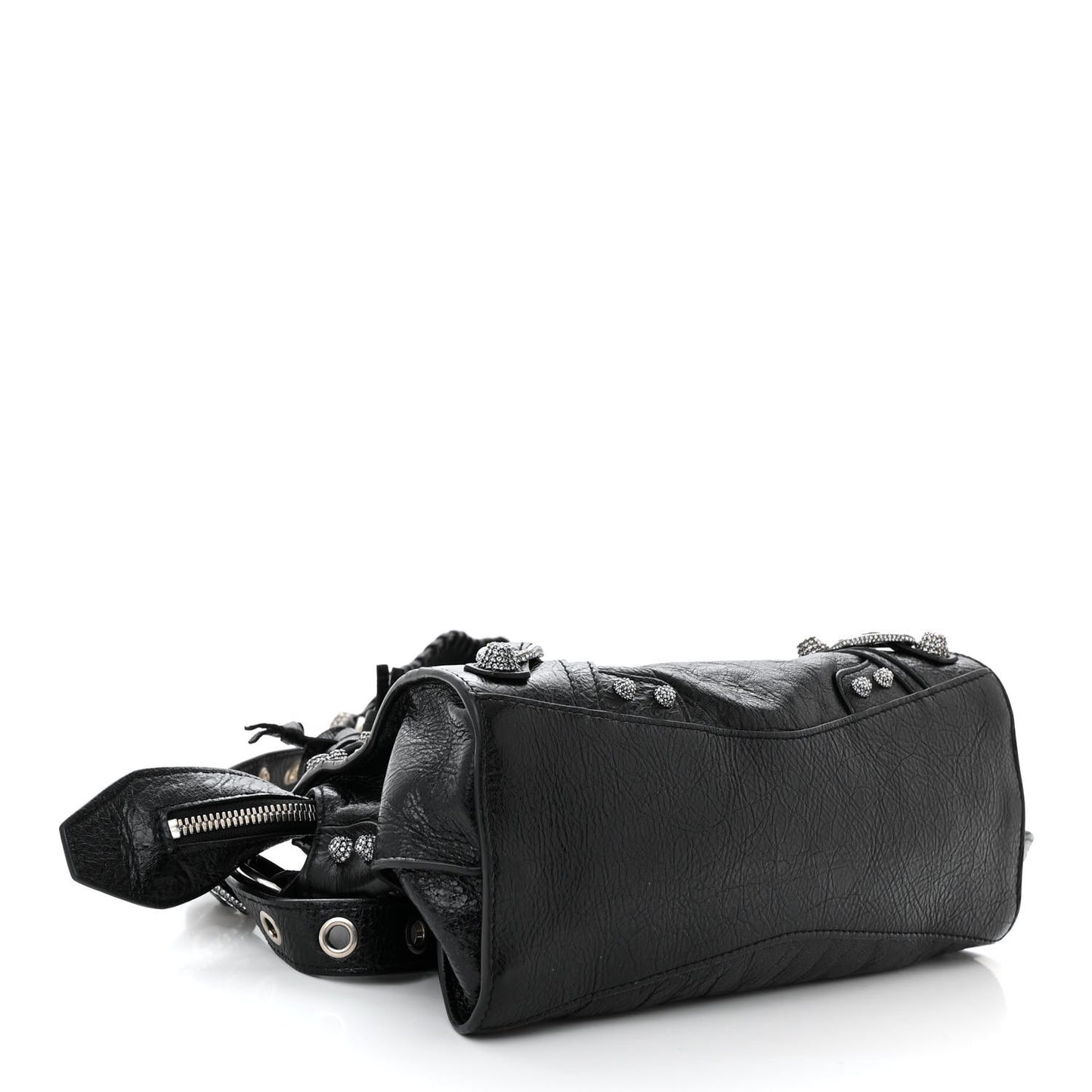 Agneau Arena Crystal Neo Cagole Handbag XS Black
