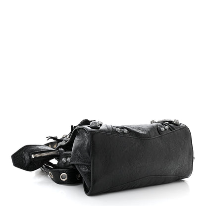 Balenciaga Agneau Arena Crystal Neo Cagole Handbag XS Black 5 of 11