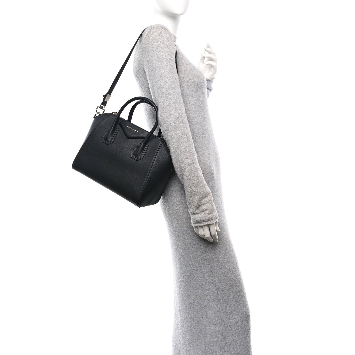 Sugar Goatskin Small Antigona Black