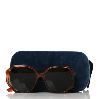 Gucci Acetate Round Sunglasses GG0258SA Tortoise 7 of 7