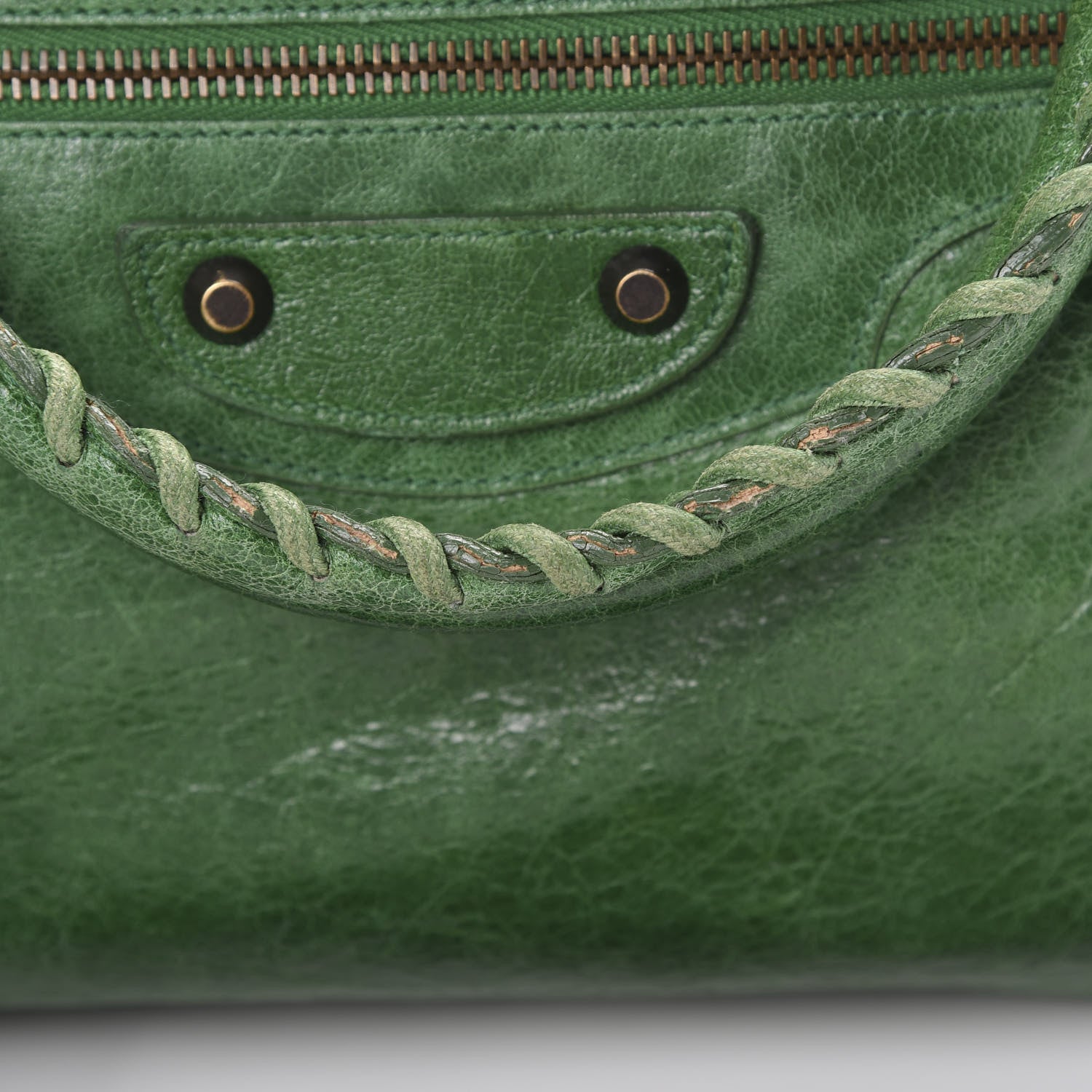 Balenciaga Agneau Classic Hardware City Vert Gazon 25 of 25