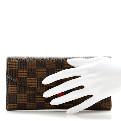 Louis Vuitton Damier Ebene Josephine Wallet Red 2 of 13