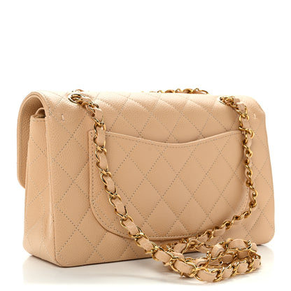 Chanel Caviar Quilted Small Double Flap Beige 3 of 11