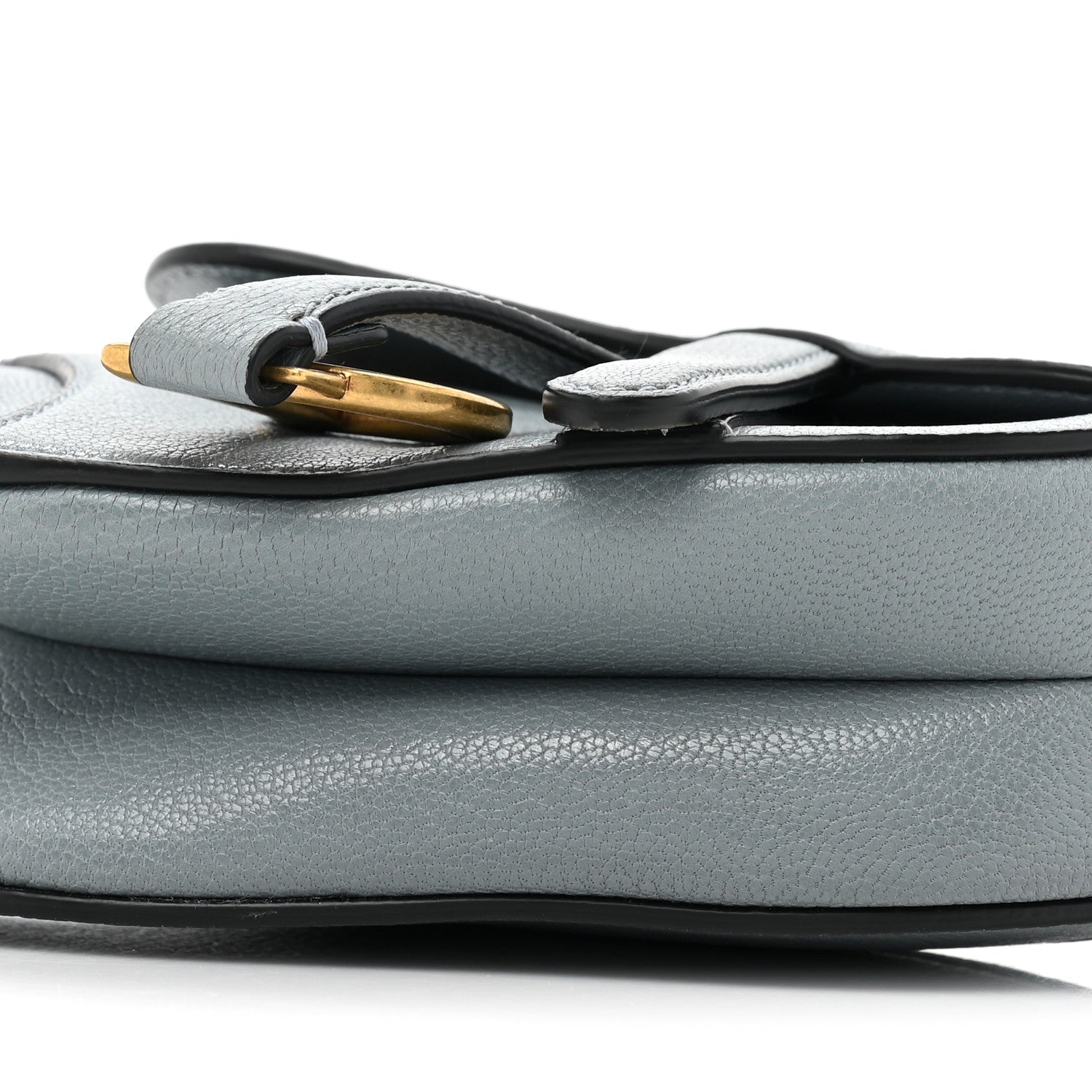 Christian Dior Goatskin Micro Saddle Bag Cloud Blue 8 of 10