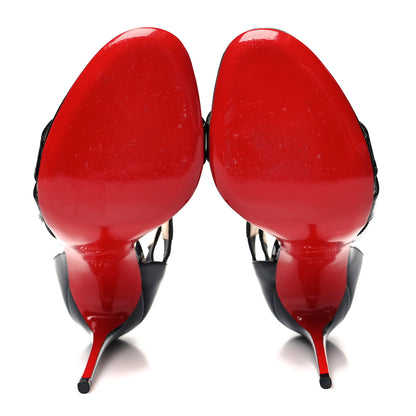 Christian Louboutin Patent World Copine 100 Sandals 37.5 Black 5 of 7