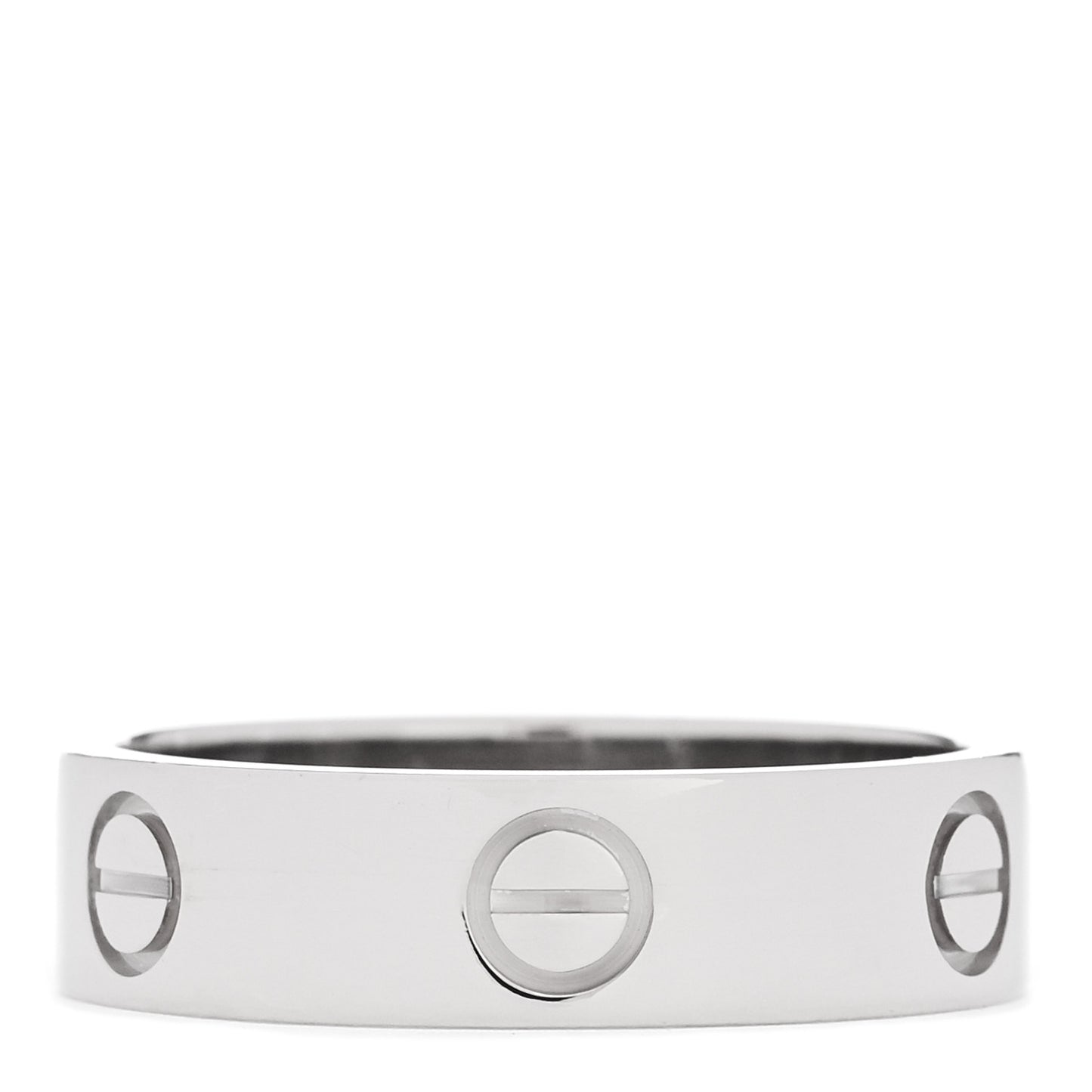 18K White Gold 5.5mm LOVE Ring 58 8.25