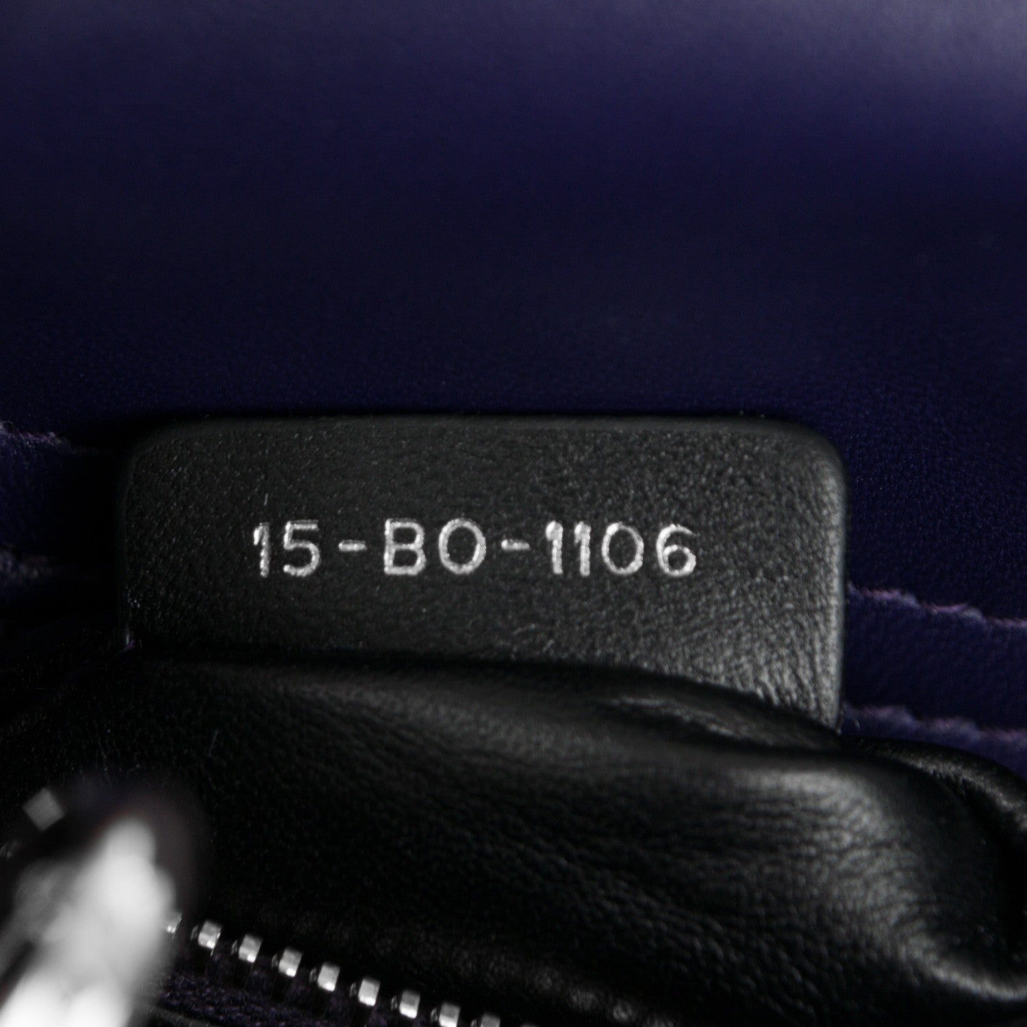 Christian Dior Lambskin Cannage Crystal Mini Lady Dior Navy Blue 7 of 7