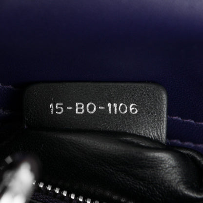 Christian Dior Lambskin Cannage Crystal Mini Lady Dior Navy Blue 7 of 7