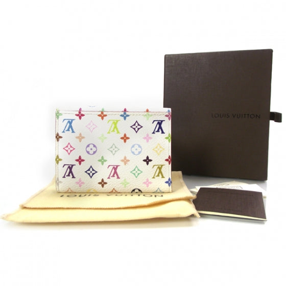 Louis Vuitton Monogram Multicolor Business Card Holder White 2 of 7