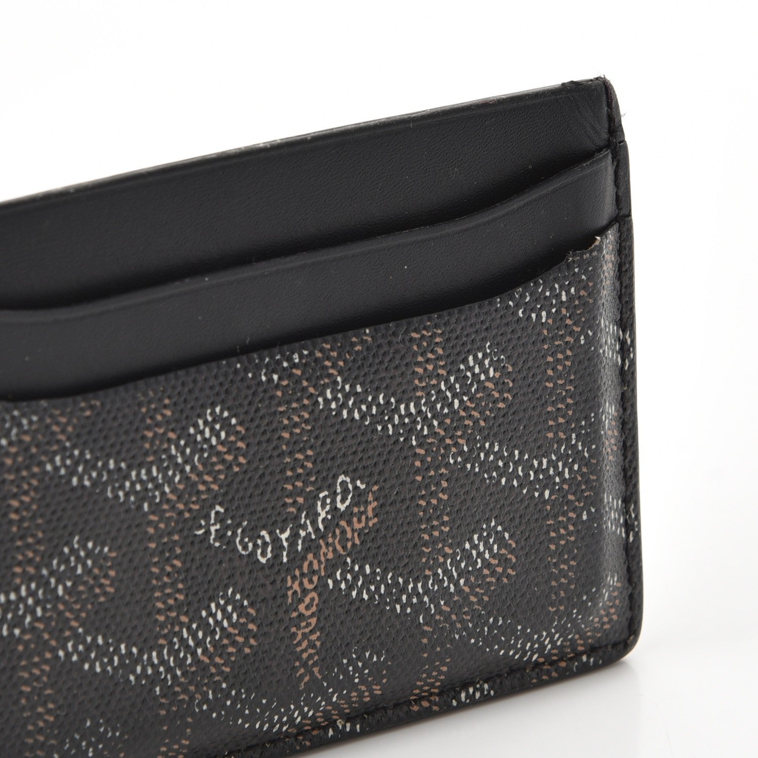 Goyard Goyardine Saint Sulpice Card Holder Black 11 of 13