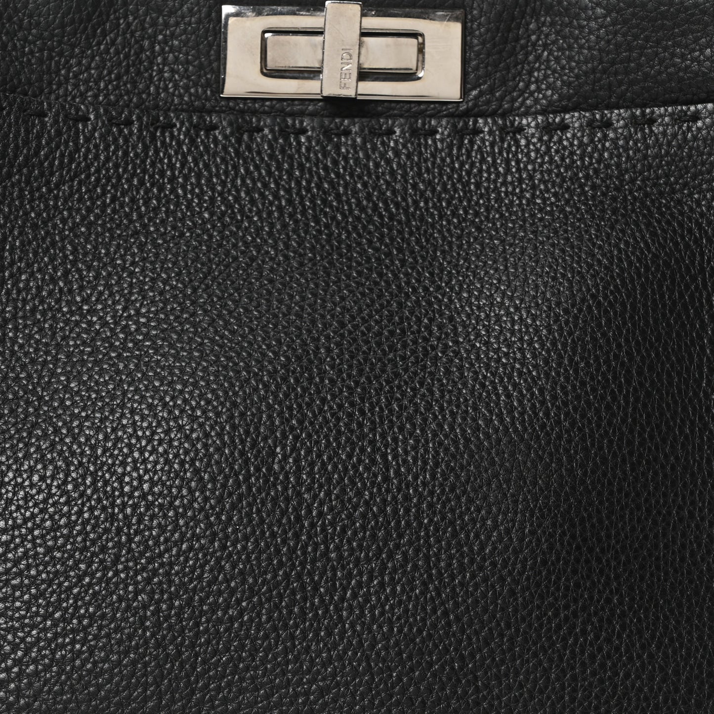 Cuoio Romano Selleria Bi-Color Medium Peekaboo Iconic Satchel Black Mou