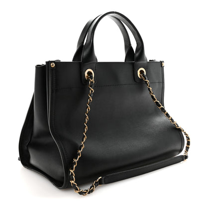 Chanel Caviar Small Studded Deauville Tote Black 3 of 9