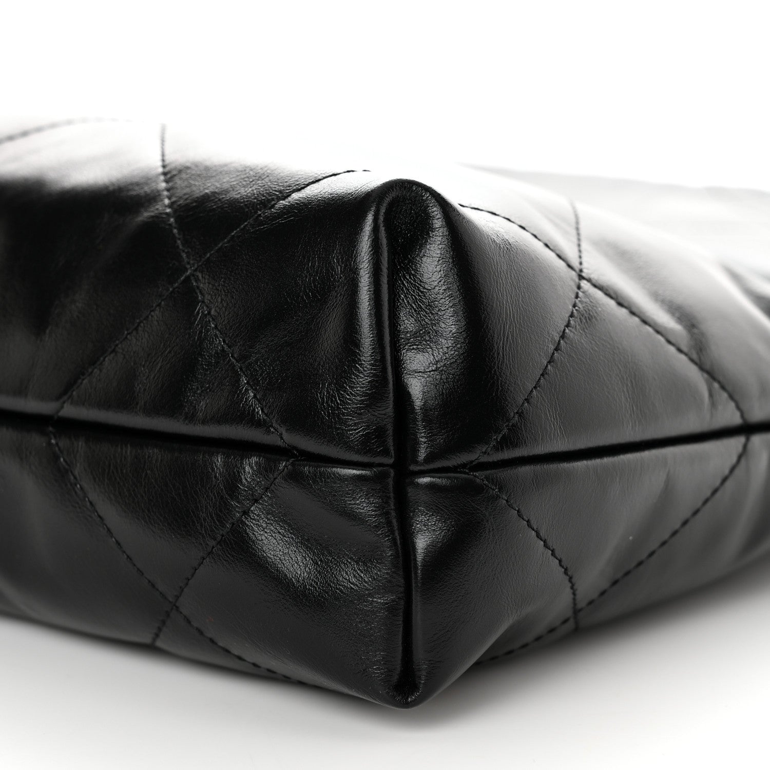 Chanel Shiny Calfskin Quilted Small Chanel 22 Black 10 of 11