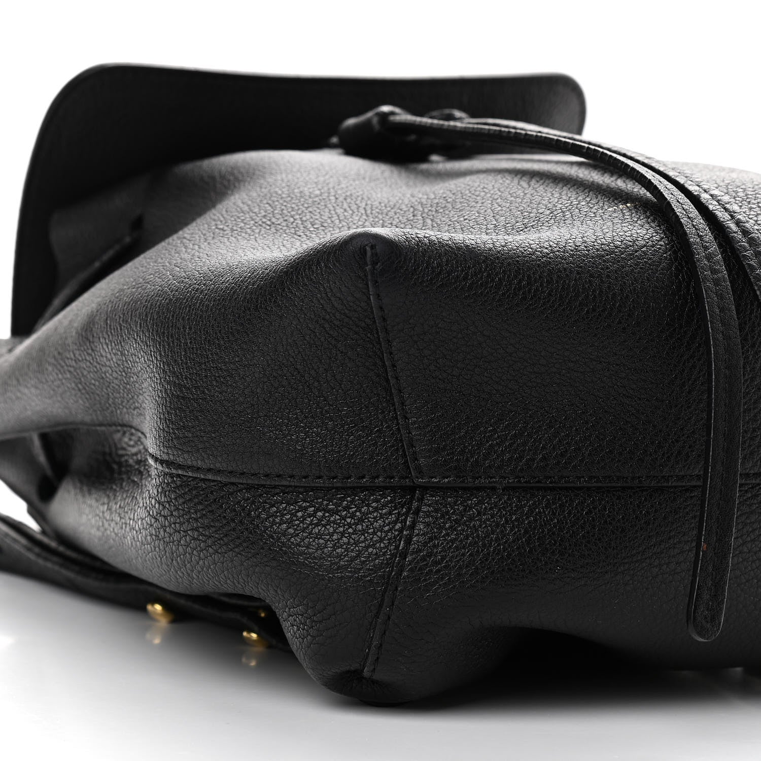 Mansur Gavriel Tumbled Calfskin Backpack Bag Black 9 of 14