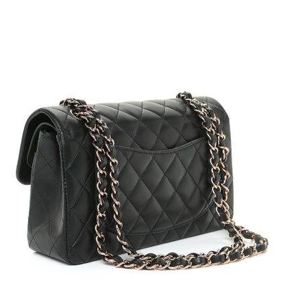 Chanel Lambskin Quilted Small Double Flap Black 3 of 10