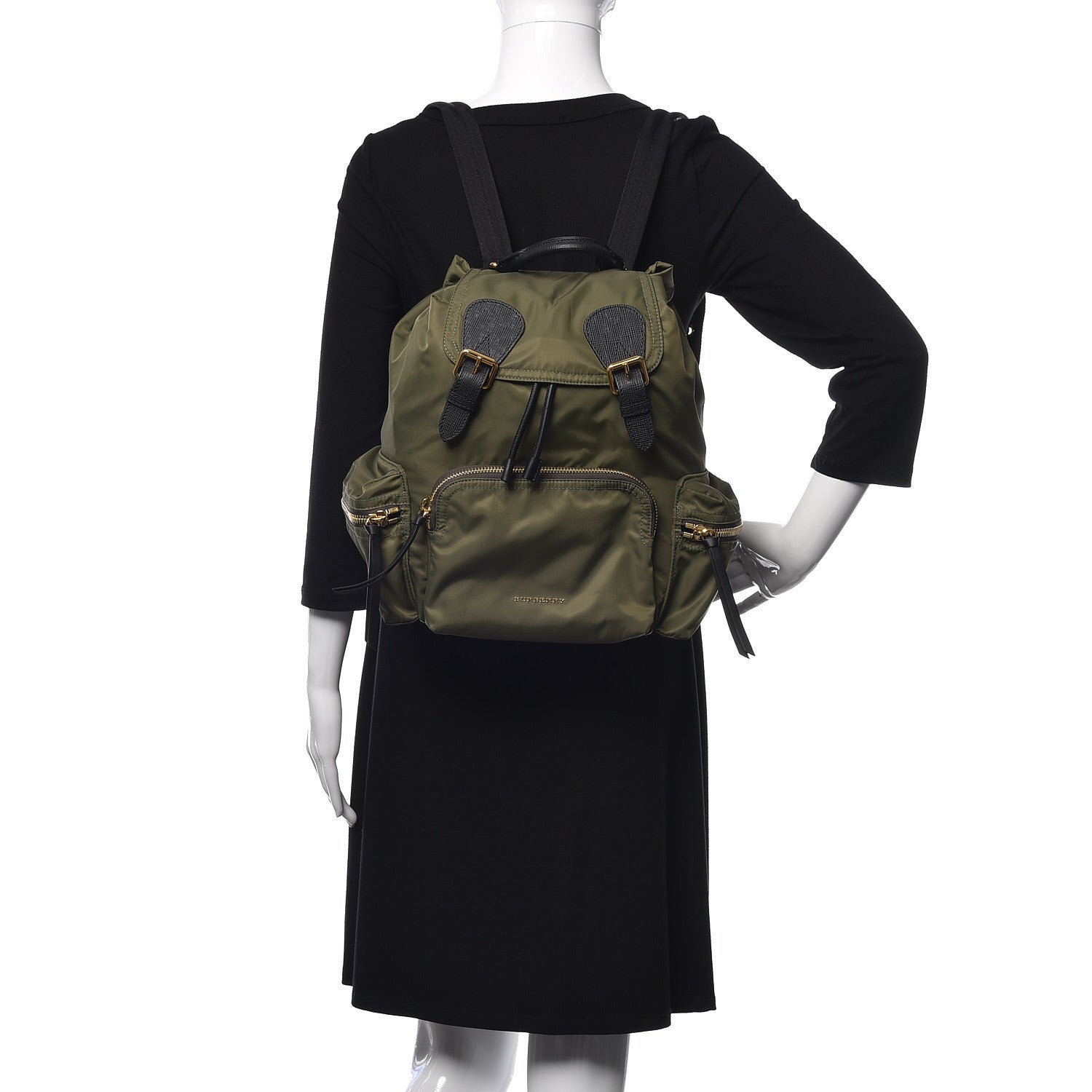 Burberry Nylon Medium Rucksack Backpack Green 2 of 9