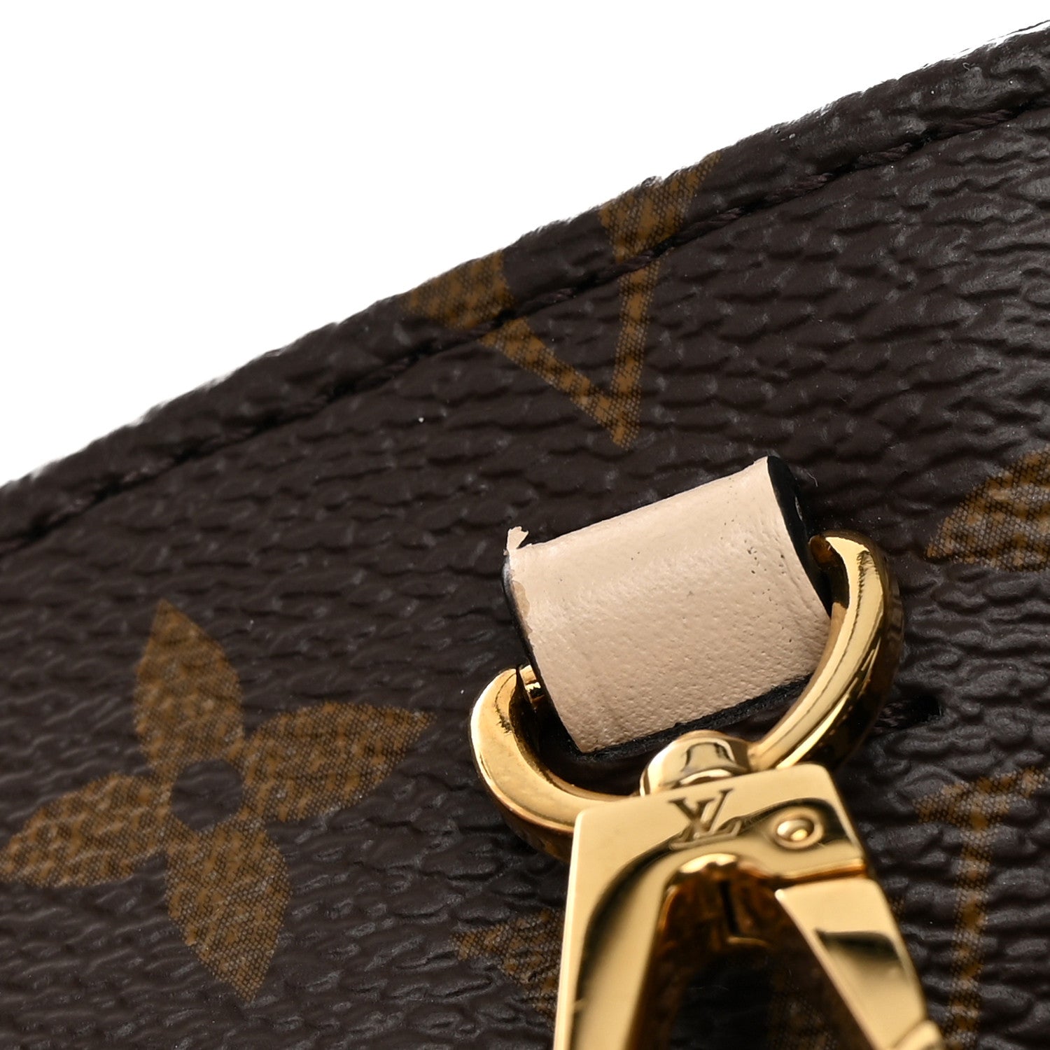 Louis Vuitton Monogram Braided Montaigne MM Creme Beige 15 of 16
