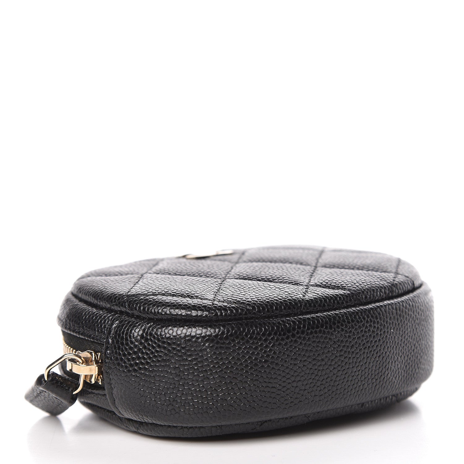 Chanel Caviar Quilted Zip Around Classic Coin Purse Black 4 of 7