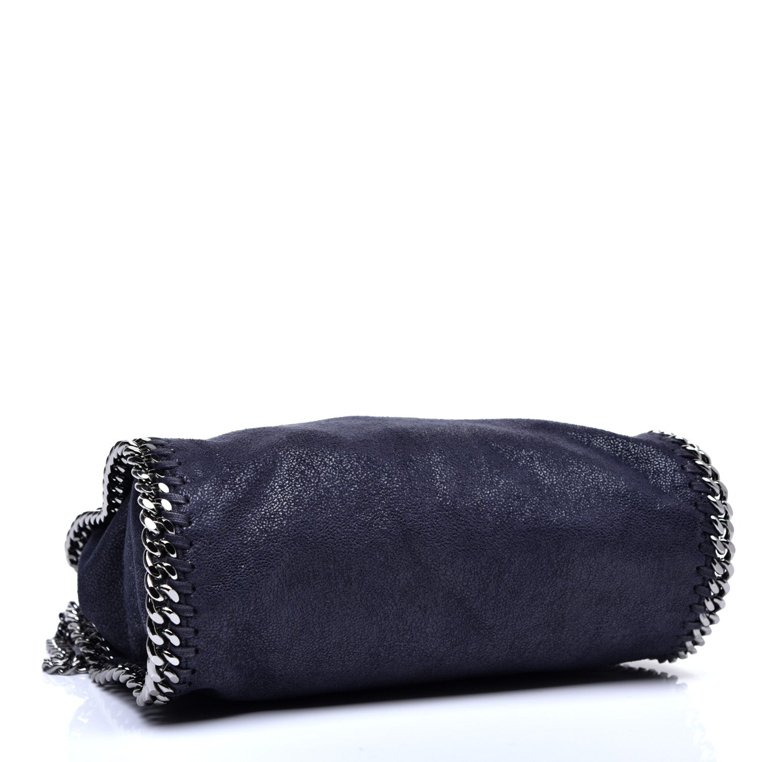 Stella McCartney Shaggy Deer Mini Falabella Fold Over Tote Navy 4 of 10