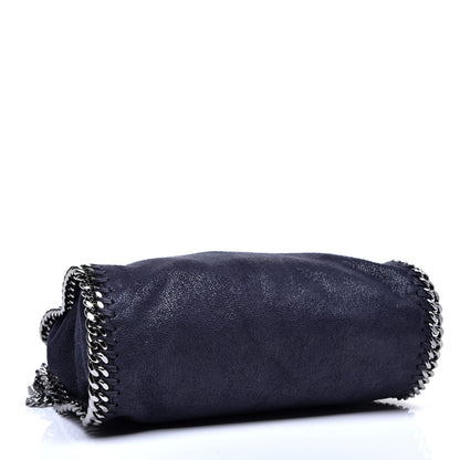 Stella McCartney Shaggy Deer Mini Falabella Fold Over Tote Navy 4 of 10