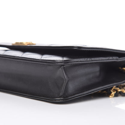 Chanel Lambskin Quilted Boy Wallet On Chain WOC Black 10 of 10