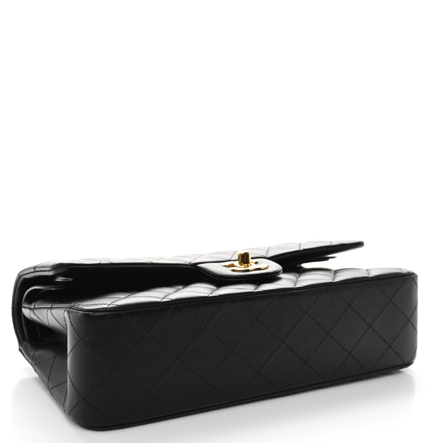 Chanel Lambskin Quilted Medium Double Flap Black 4 of 11