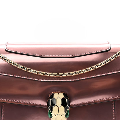 Bulgari Metallic Calfskin Serpenti Forever Crossbody Bag Rose Quartz 9 of 14