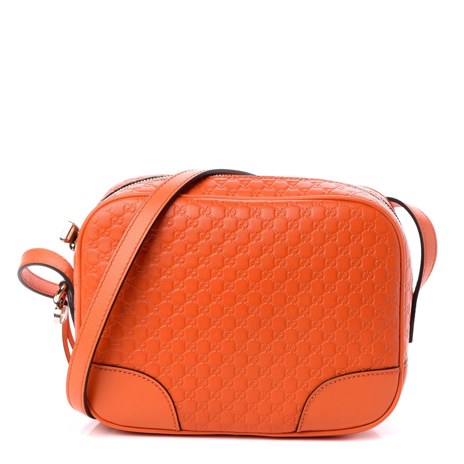 Gucci Soft Microguccissima Mini Bree Messenger Bag Sun Orange 1 of 9